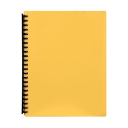 Marbig Display Book 2007405 A4 Refillable Yellow 40 Pocket