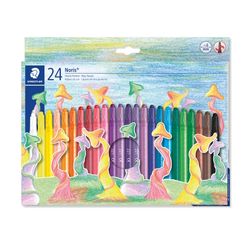 Staedtler Noris Wax Twister Crayons - 24 Assorted Colours 221 NWP24