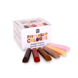 Friendship Colours Stubbies Crayons 6 Colours Box 36