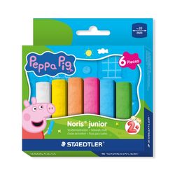 Staedtler Peppa Pig Noris Junior Sidewalk Chalk Pack of 6