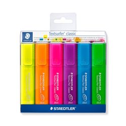 Staedtler Textsurfer Classic Rainbow Colour Highlighters Wallet Of 6 Assorted 364 P WP6