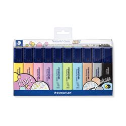 Staedtler Textsurfer Classic Highlighters Wallet Of 10 Pastel Colours