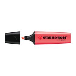 Stabilo Boss Highlighter Red Sold as Each (10 per Box)
