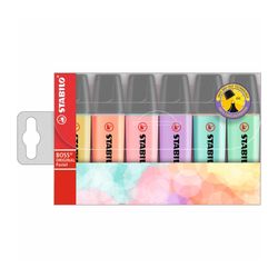 Stabilo Boss Highlighter Assorted Pastel Wallet 6
