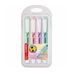 Stabilo Swing Cool Highlighter Pastel Assorted Wallet 4