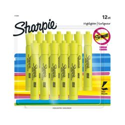 Sharpie Highlighter Tank Yellow Pk12