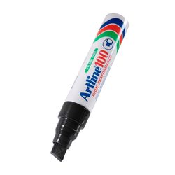 Artline 100 Permanent Marker 7.5-12mm Chisel Nib Black - Sold Each (6 per Box)