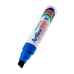 Artline 100 Permanent Marker 7.5-12mm Chisel Nib Blue - Sold Each (6 per Box)
