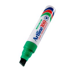 Artline 100 Permanent Marker 7.5-12mm Chisel Nib Green - Sold Each (6 per Box)