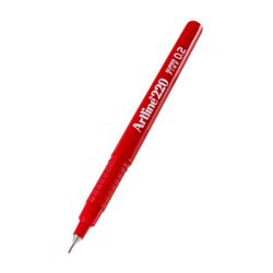 Artline 220 Fineliner Pen 0.2mm Red - Sold Each (12 per Box)