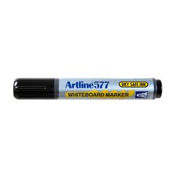 Artline 577 Whiteboard Marker 3mm Bullet Black - Sold Each (12 per Box)