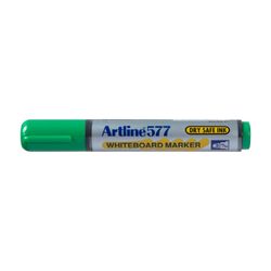 Artline 577 Whiteboard Marker 3mm Bullet Green - Sold Each (12 per Box)