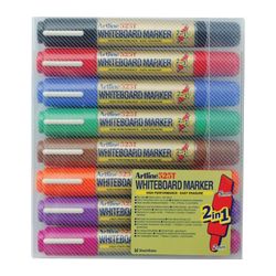 Artline 525T Whiteboard Marker Dual Nib Assorted Wallet 8