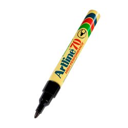 Artline 70 Permanent Marker 1.5mm Bullet Nib Black - Sold Each (12 per Box)