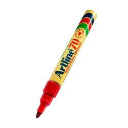Artline 70 Permanent Marker 1.5mm Bullet Nib Red - Sold Each (12 per Box)