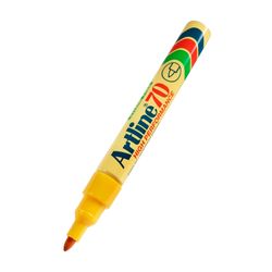 Artline 70 Permanent Marker 1.5mm Bullet Nib Yellow - Sold Each (12 per Box)