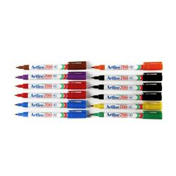 Artline 700 Permanent Marker 0.7mm Bullet Nib Assorted Box 12