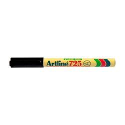Artline 725 Permanent Marker 0.4mm Plastic Nib Black - Sold Each (12 per Box)