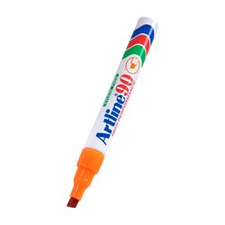 Artline 90 Permanent Marker 5mm Chisel Nib Orange - Sold Each (12 per Box)