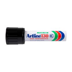 Artline 130 Permanent Marker 30mm Wedge Nib Black - Sold Each (6 per Box)