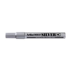 Artline 900 Metallic Permanent Marker Medium 2.3mm Bullet Nib Silver - Sold Each (12 per Box)