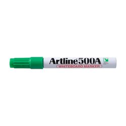 Artline 500A Whiteboard Marker 2mm Bullet Nib Green - Sold Each (12 per Box)