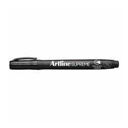 Artline Supreme Permanent Marker Bullet 1.0mm Black - Sold Each (12 per Box)