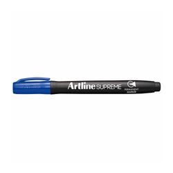 Artline Supreme Permanent Marker Bullet 1.0mm Blue - Sold Each (12 per Box)