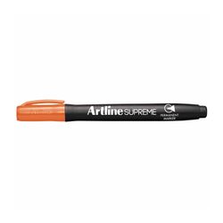 Artline Supreme Permanent Marker Bullet 1.0mm Orange - Sold Each (12 per Box)