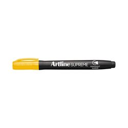 Artline Supreme Permanent Marker Bullet 1.0mm Yellow - Sold Each (12 per Box)