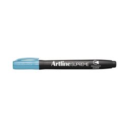 Artline Supreme Permanent Marker Bullet 1.0mm Light Blue - Sold Each (12 per Box)