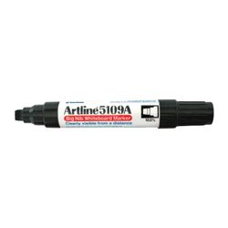 Artline 5109A Whiteboard Marker 10mm Chisel Nib Black - Sold Each (6 per Box)