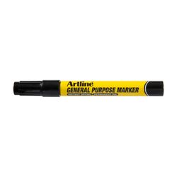 Artline Professional Permanent Marker General Purpose Bullet Black - Sold Each (12 per Box)
