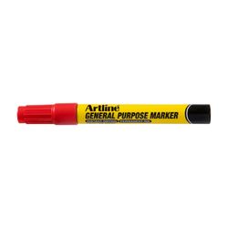 Artline Professional Permanent Marker General Purpose Bullet Red - Sold Each (12 per Box)