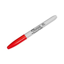 Sharpie Permanent Marker Fine Bullet Red - Sold Each (12 per Box)