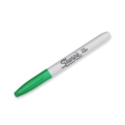 Sharpie Permanent Marker Fine Bullet Green - Sold Each (12 per Box)