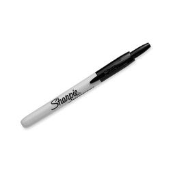 Sharpie Retractable Permanent Marker Fine Bullet Black - Sold Each (12 per Box)