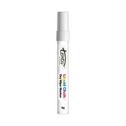 Texta Liquid Chalk Marker Dry Wipe White 4mm - Sold Each (12 per Box)