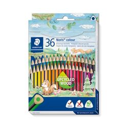 Staedtler Noris Colour Triangular Pencils 185 Assorted Colours Box 36