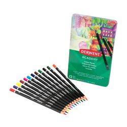 Derwent Academy Coloured Pencils Assorted Pack 12