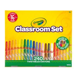 Crayola Twistable Crayon Classpack Assorted Colours Pack 240