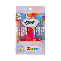Texta Zoom Twist Crayons Assorted Wallet 12