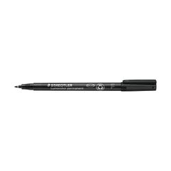 Staedtler Lumocolor Permanent Fine Marker 318 Black - Sold Each (10 Per Box)