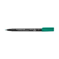 Staedtler Lumocolor Permanent Fine Marker 318 Green Box 10