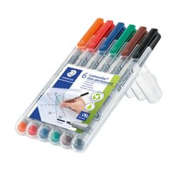 Staedtler Lumocolor Non Permanent Medium Marker 315 Wallet 6
