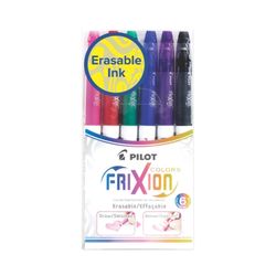 Pilot Frixion Colors Erasable Marker Assorted Set 6