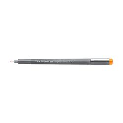 Staedtler Pigment Liner 0.5mm Orange 308 05-4 Box 10