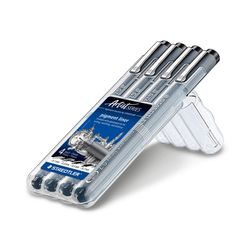 Staedtler Pigment Liner Wallet Of 4 Line Widths 308 WP4