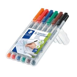Staedtler Lumocolor Non Permanent Super Fine Marker 311 Wallet 6