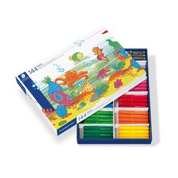 Staedtler Noris Club Jumbo Colouring Markers 340 C144 Class Pack Assorted Box 144